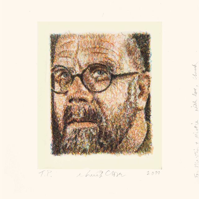 Chuck Close — Автопортрет/Каракули/Гравюра