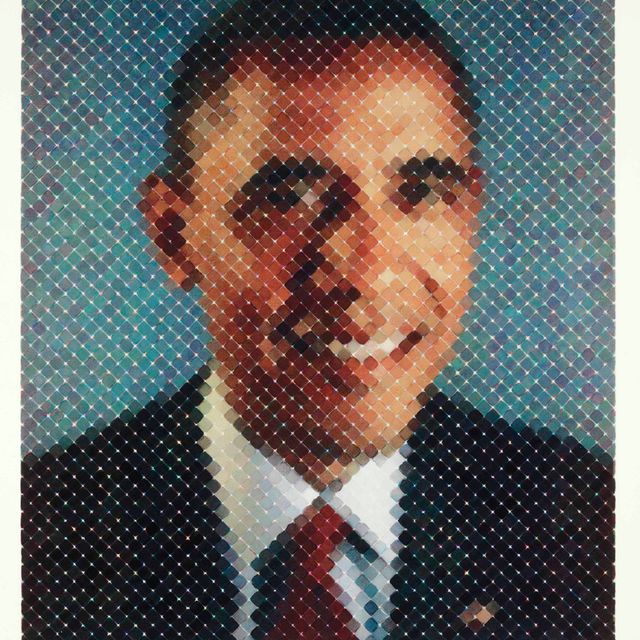 Chuck Close — Обама 2012 (III)