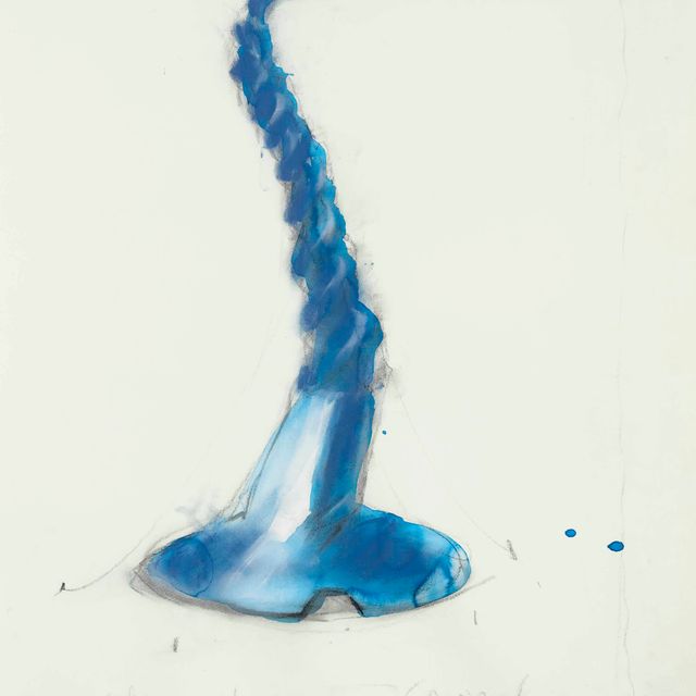Claes Oldenburg — Эскиз плаката для выставки в Японии с изображением гигантского воздушного шара в форме винта
