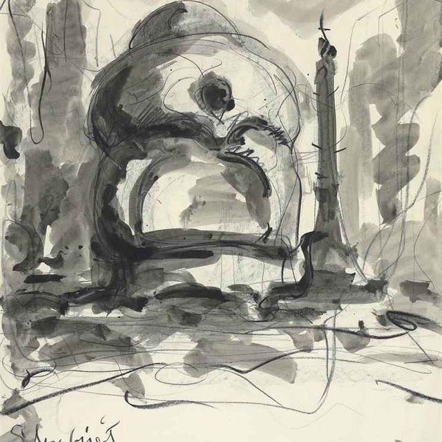 Claes Oldenburg — Предлагаемый колоссальный памятник на площади Коламбус Серкл, Нью-Йорк-Silex Juicit