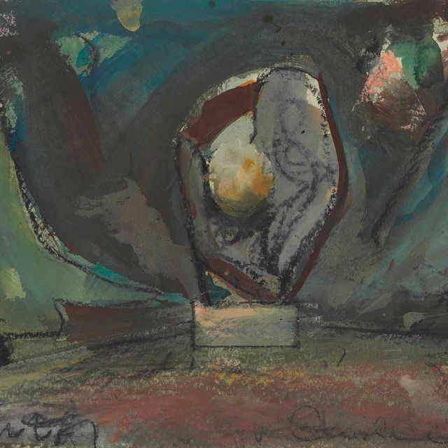 Claes Oldenburg — Стоячая перчатка с мячом на площадке в Гринвиче
