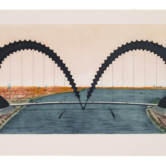 Claes Oldenburg — Винтовой мост (состояние III)