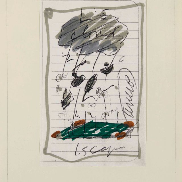 Claes Oldenburg — Части европейского настольного компьютера падают с неба -Исследование для анонса