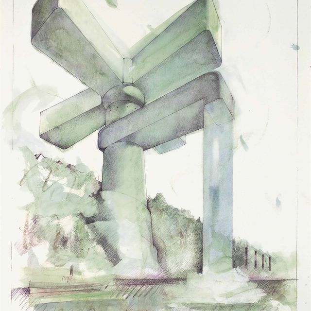 Claes Oldenburg — Проект собора в виде смесителя для раковины для Лейк-Юнион, Сиэтл, Вашингтон