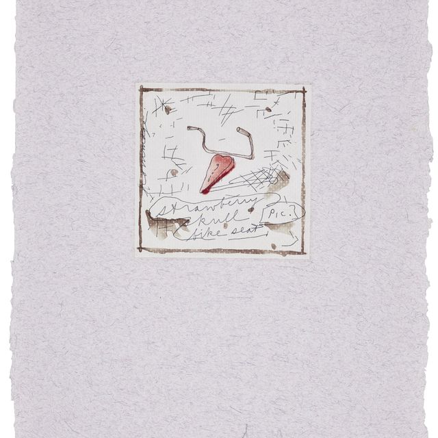 Claes Oldenburg — Велосипедное сиденье с клубничным черепом