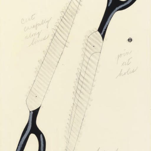 Claes Oldenburg — Ножницы для вырезания из портфолио Национальной коллекции изобразительного искусства (Axsom & Platzker, 50)