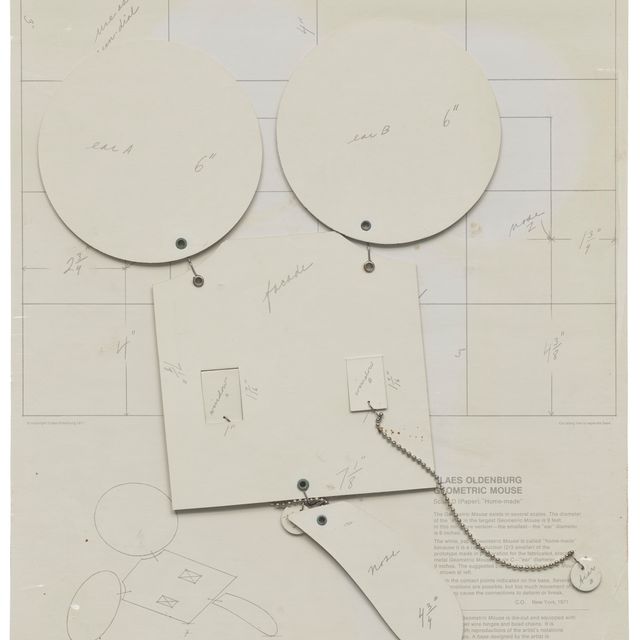 Claes Oldenburg — Геометрическая мышь, масштаб D "Самодельная"