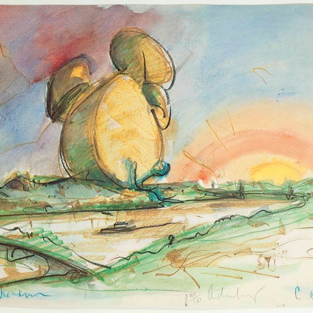 Claes Oldenburg — Предлагаемый колоссальный памятник для парка Баттерси в Лондоне, Барабанная установка