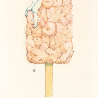 Claes Oldenburg — Алфавит в виде батончика хорошего настроения (Axsom & Platzker, 69)