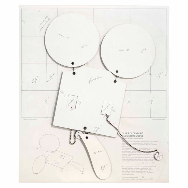 Claes Oldenburg — Геометрическая мышь, масштаб D "Самодельная"