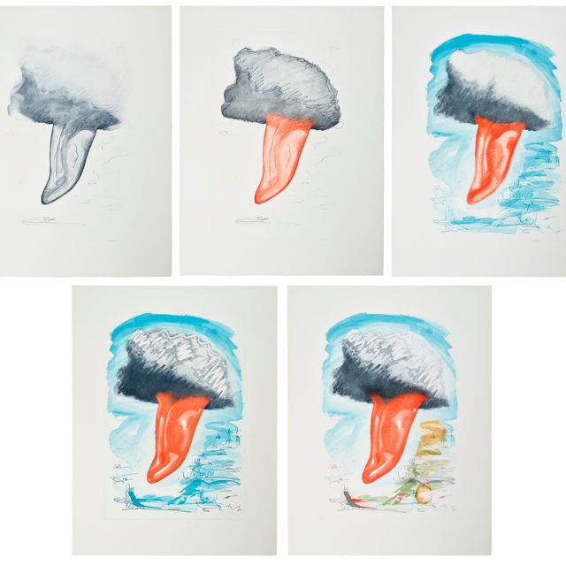 Claes Oldenburg — Языковое облако над Лондоном, с балом на Темзе