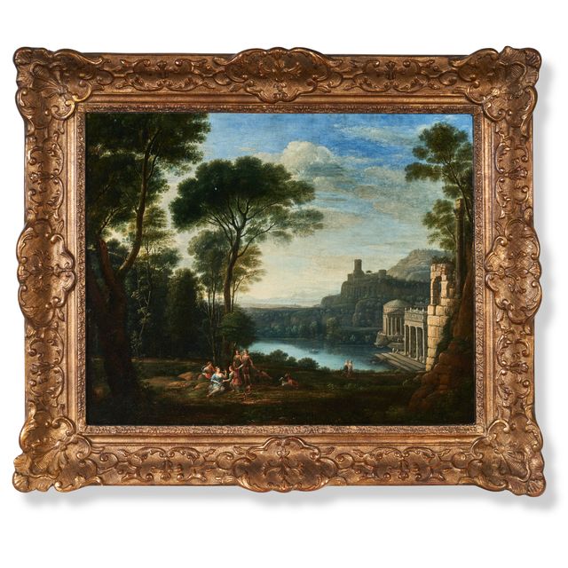 Claude Lorrain — Эгерия, оплакивающая Нуму на фоне пейзажа