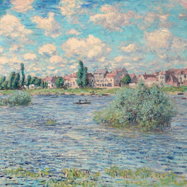 Claude Monet — Набережная Сены в Лавакуре