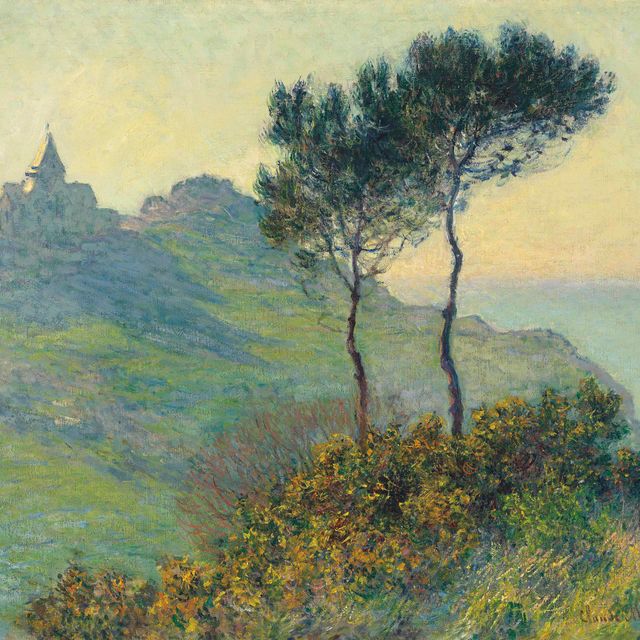 Claude Monet — Церковь в Варенжевиле, Солей кушан