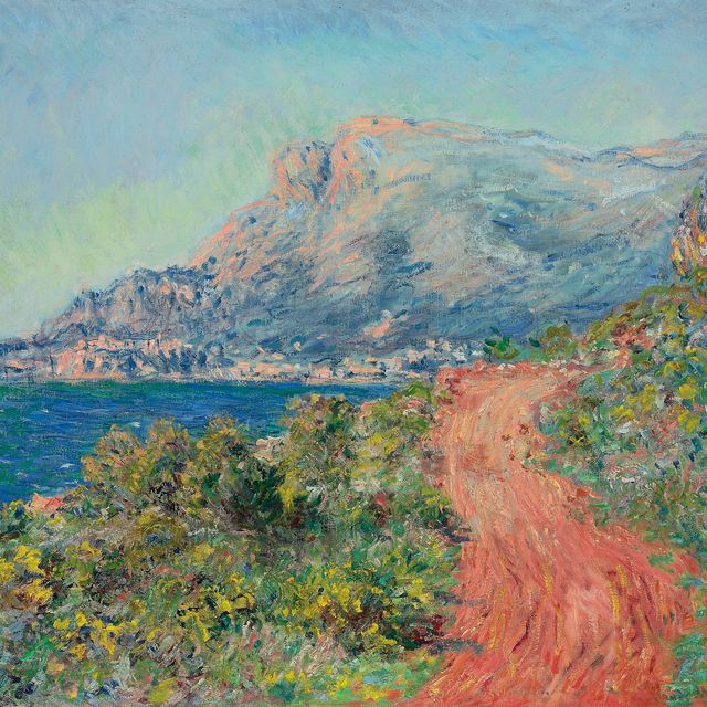 Claude Monet — Красная дорога в Ментоне