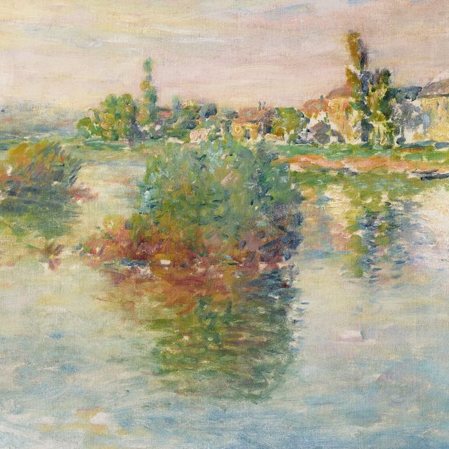 Claude Monet — Набережная Сены в Лавакуре
