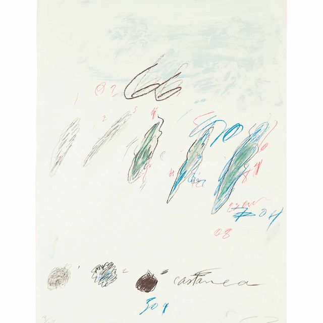 Cy Twombly — Кастанея сатива, из: Естественная история, часть II, Некоторые деревья Италии (Бастиан, 58)