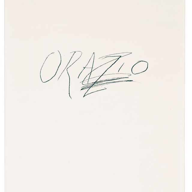 Cy Twombly — Орацио, из шести латинских писателей и поэтов