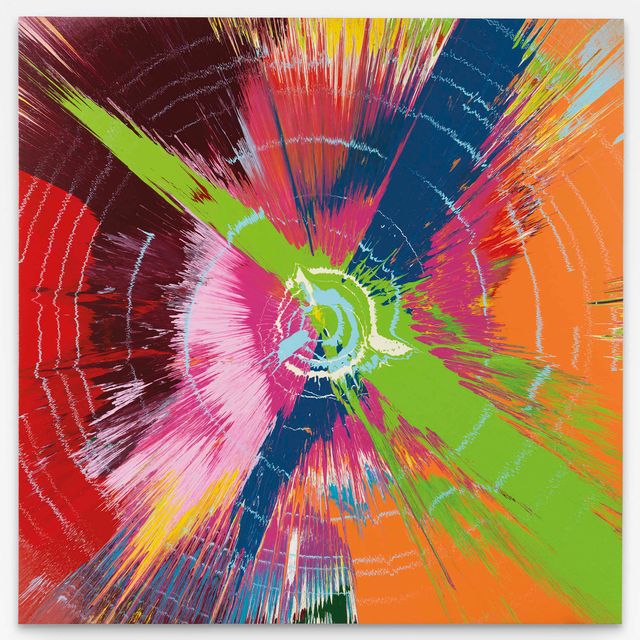 Damien Hirst — Красиво сотките свою Космическую паутину гипнотической живописи
