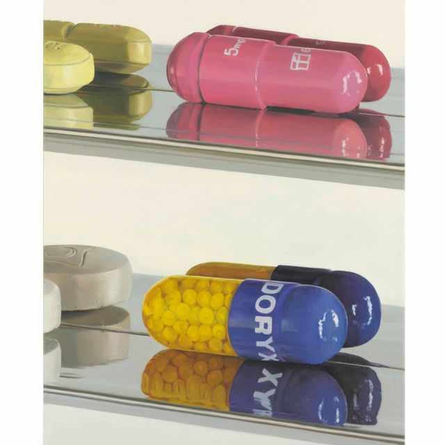Damien Hirst — Розовые и голубые/желтые таблетки