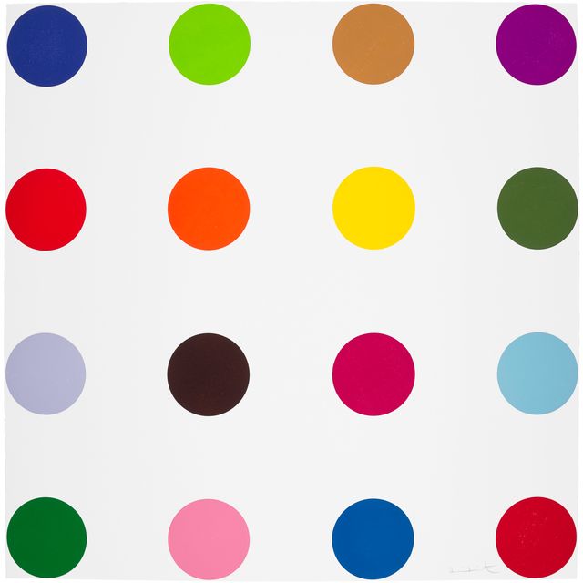 Damien Hirst — Кокарбоксилаза, из 40 вырезанных на дереве пятен