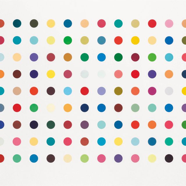 Damien Hirst — Тетрагидроканнабинол (том каталога Paragon) III, стр. 140-141)