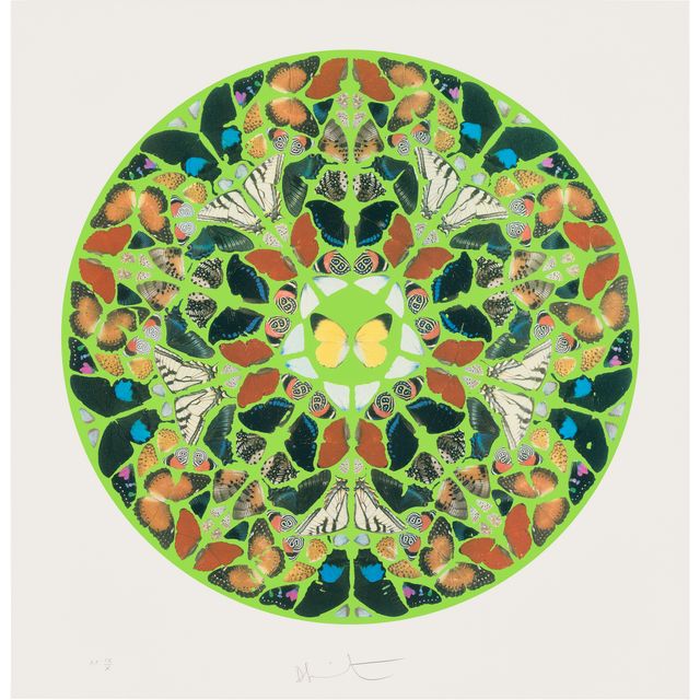 Damien Hirst — Гравюра с псалмом: Домини есть земля