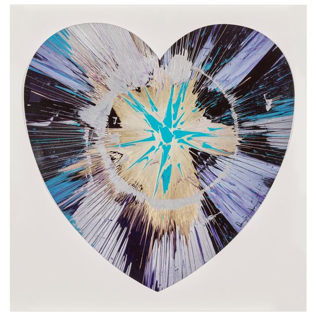 Damien Hirst — Большая Прекрасная Суперлуния в Моем Могучем Сердце, Раскручивай картину для большего общения.