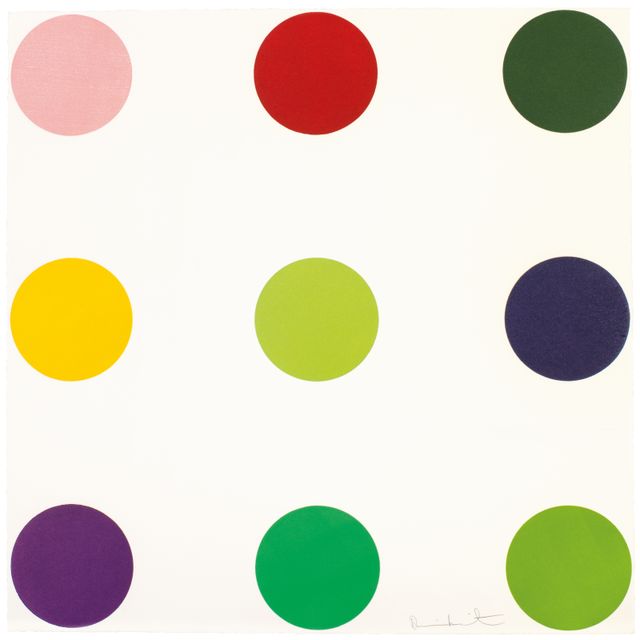 Damien Hirst — Фенформин, из 12 вырезанных на дереве пятен