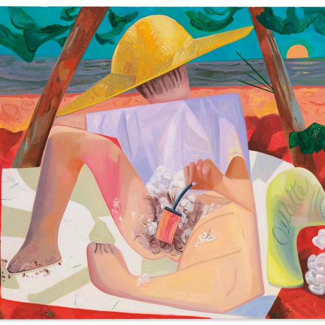 Dana Schutz — Бритье