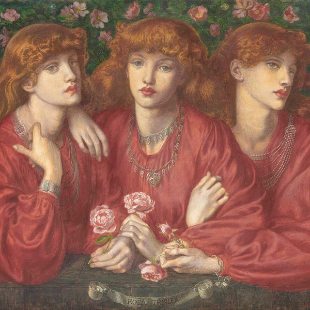 Dante Gabriel Rossetti — Роза Триплекс: тройной портрет Мэй Моррис