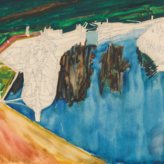 David Bomberg — Исследование движения барж по каналу