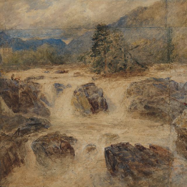David Cox — Водопад в Беттьюс-и-Коуд, Северный Уэльс