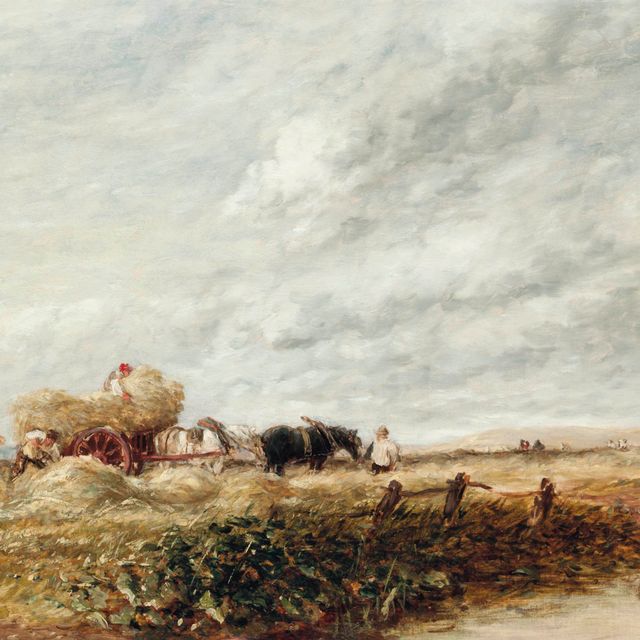 David Cox — Телега с сеном