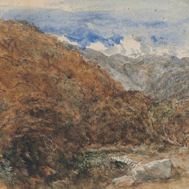 David Cox — Вид возле Панди-Милл, Северный Уэльс