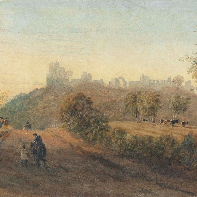 David Cox — Замок Дадли с Бирмингемской дороги