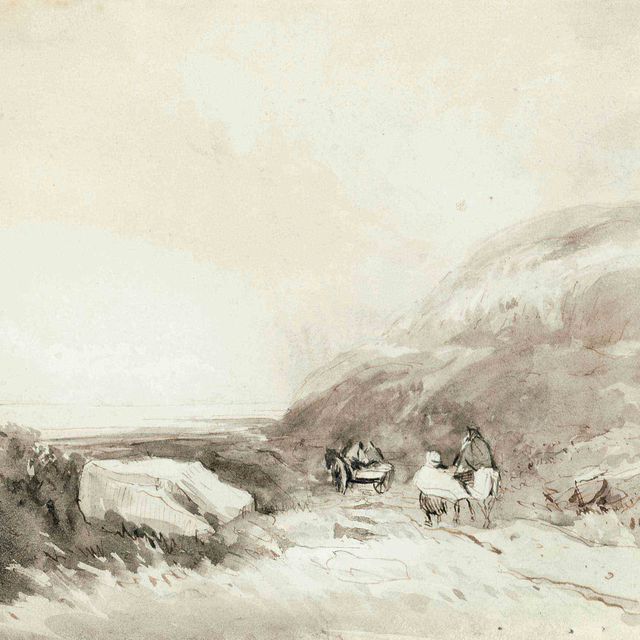 David Cox — Путешественники на проселочной дороге