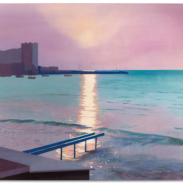 David Hockney — Раннее утро, Сент-Максим