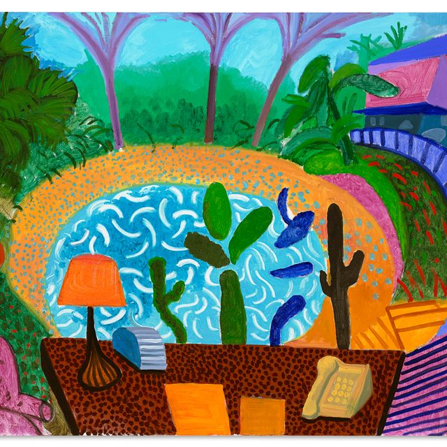 David Hockney — Мой сад в Лос-Анджелесе, Лондон, июль 2000 года
