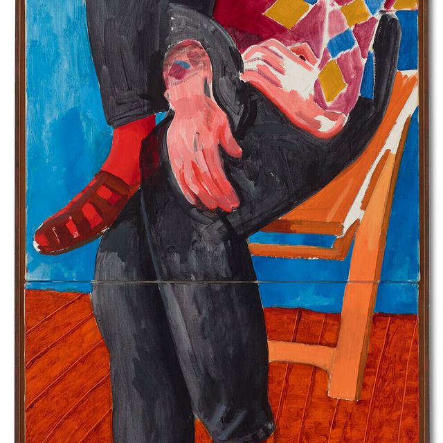 David Hockney — Дэвид Грейвс в рубашке Арлекина