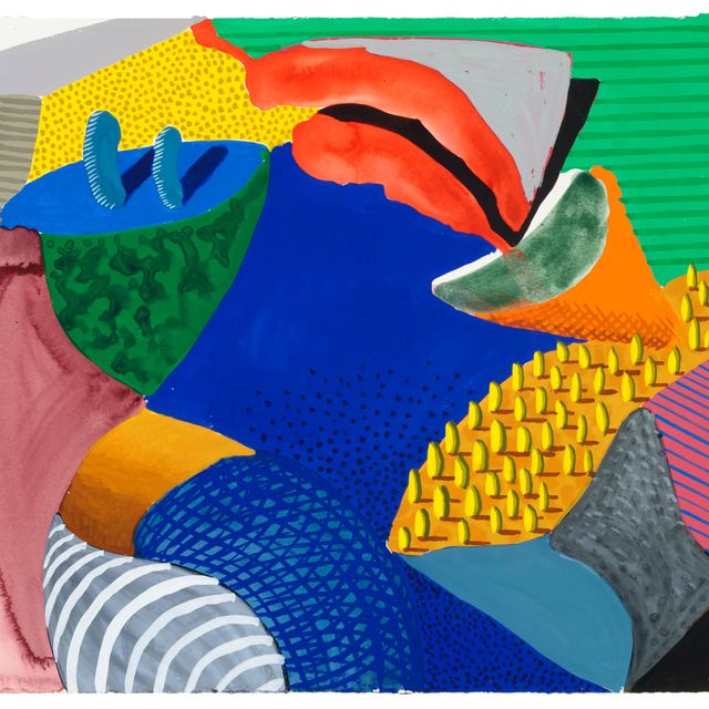David Hockney — Рисунок гуашью, 1994
