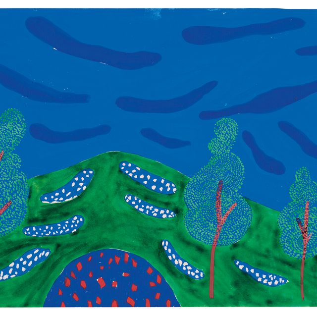 David Hockney — Сад из фильма "Отрочество и сортировки"