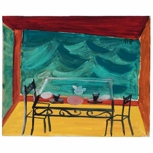 David Hockney — Завтрак на берегу моря