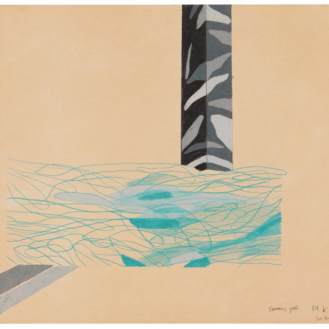 David Hockney — Плавательный бассейн, Лос-Анджелес