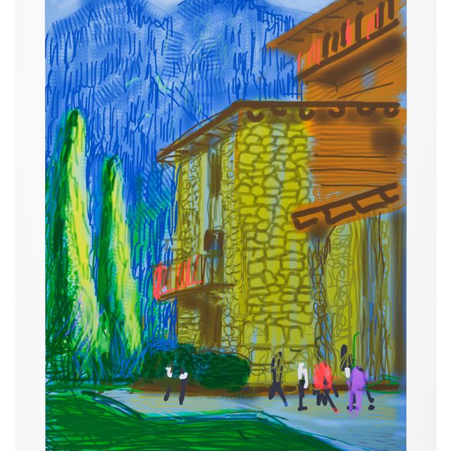 David Hockney — Без названия № 1, из Йосемитского комплекса