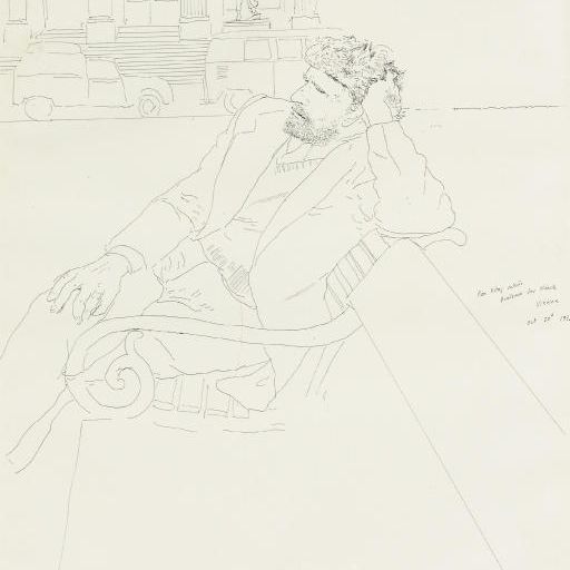 David Hockney — Рон Китай за пределами Венской академии искусств