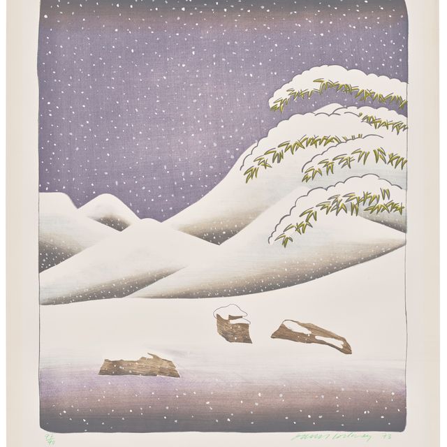 David Hockney — Снег, из серии "Погода"