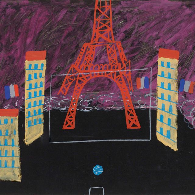 David Hockney — Эйфелева башня, бульвар и бал