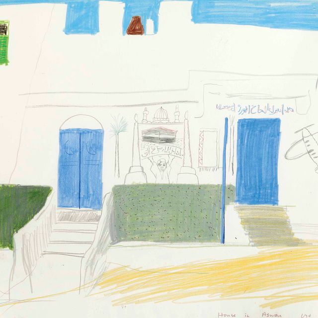 David Hockney — Дом в Асуане