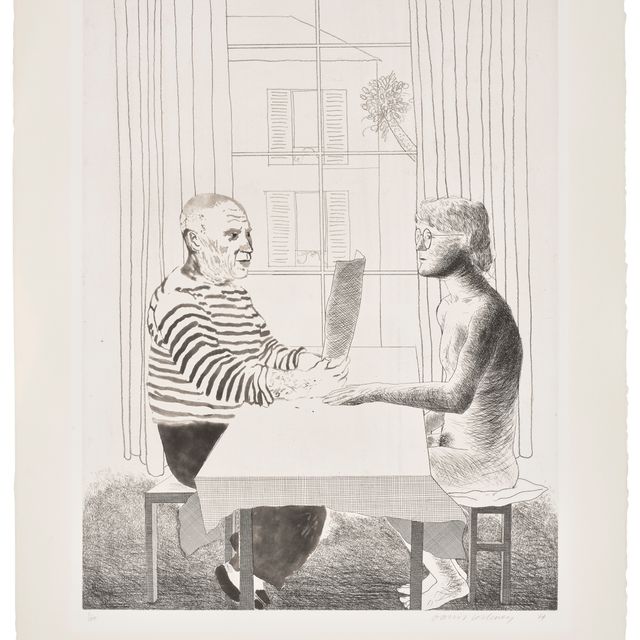David Hockney — Художник и модель